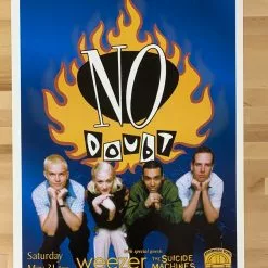 No Doubt + Weezer - 1997 Paul Cutler Promo Poster Anaheim, CA Arrowhead Gig Posters 9 No Doubt + Weezer - 1997 Paul Cutler Promo Poster Anaheim, CA Arrowhead Gig Posters