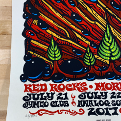 String Cheese Incident - 2017 Jeff Wood Poster Morrison, CO Red Rocks Colorado
