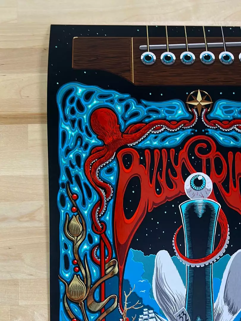 Gig Posters Billy Strings - 2021 2022 Richard Biffle Poster Grand Rapids, MI NYE 5 Gig Posters Billy Strings - 2021 2022 Richard Biffle Poster Grand Rapids, MI NYE