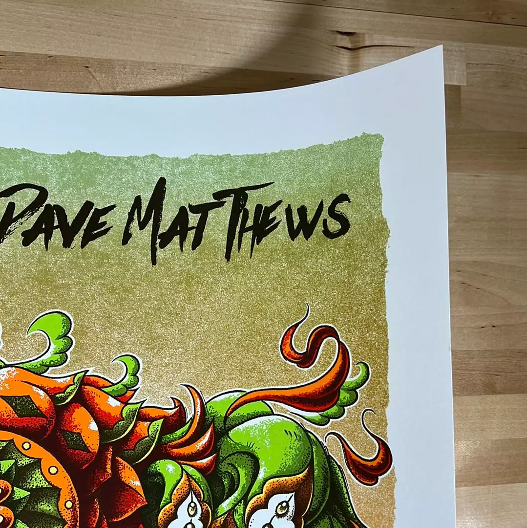 Gig Posters Dodo - 2021 BioWorkz Poster Dave Matthews Band Orange 6 Gig Posters Dodo - 2021 BioWorkz Poster Dave Matthews Band Orange