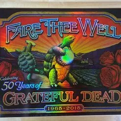 Grateful Dead - 2015 Brian Carroll Poster Fare Thee Well FOIL (pinholes)