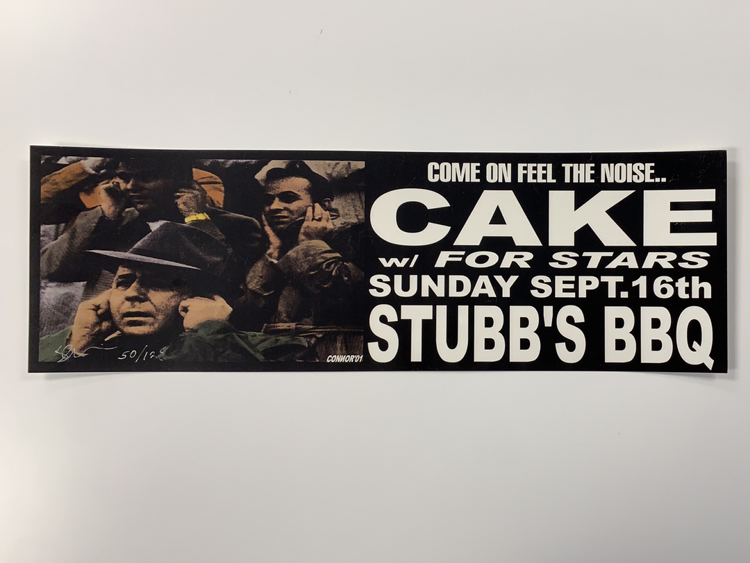 Gig Posters Cake - 2001 Jared Connor Poster Austin, TX Stub's BBQ 3 Gig Posters Cake - 2001 Jared Connor Poster Austin, TX Stub's BBQ