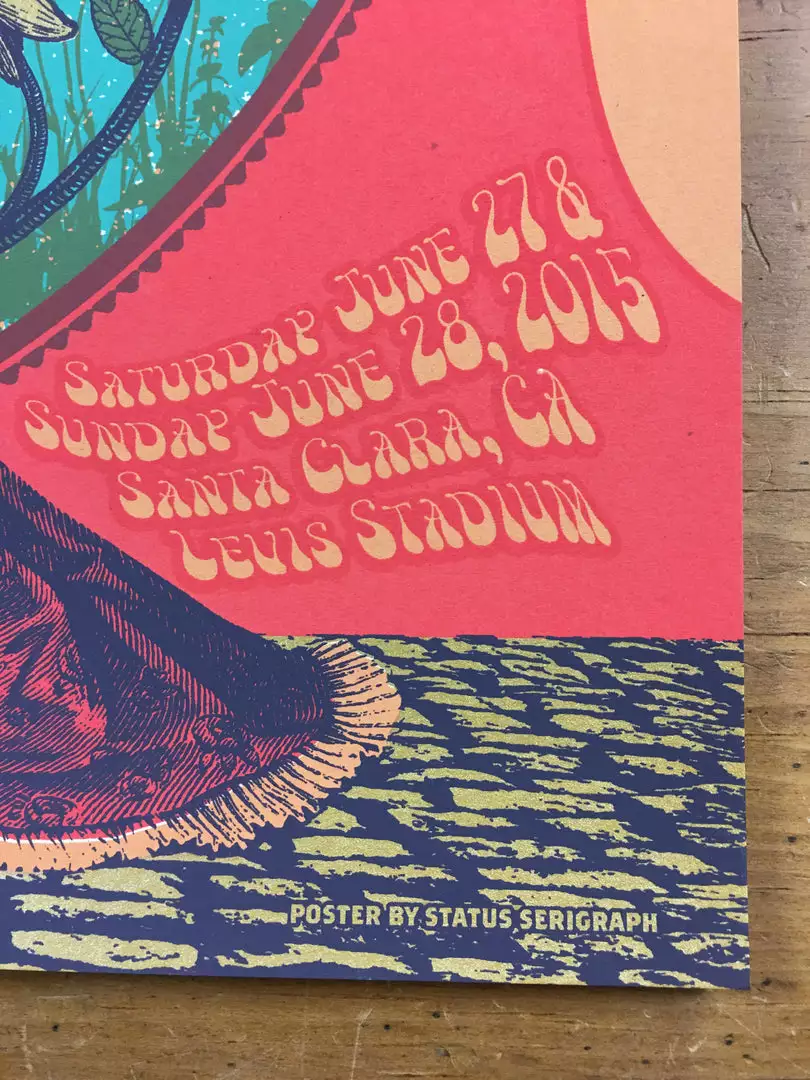 Grateful Dead/Fare Thee Well - 2015 Status Serigraph Poster Santa Clara, CA Levi 9 Grateful Dead/Fare Thee Well - 2015 Status Serigraph Poster Santa Clara, CA Levi