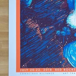 Colorado String Cheese Incident - 2018 James Eads Poster Red Rocks Morrison, CO 13 Colorado String Cheese Incident - 2018 James Eads Poster Red Rocks Morrison, CO
