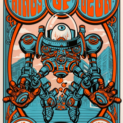 Kings Of Leon - 2017 Jesse Philips Poster Edmonton, AB Rogers Place