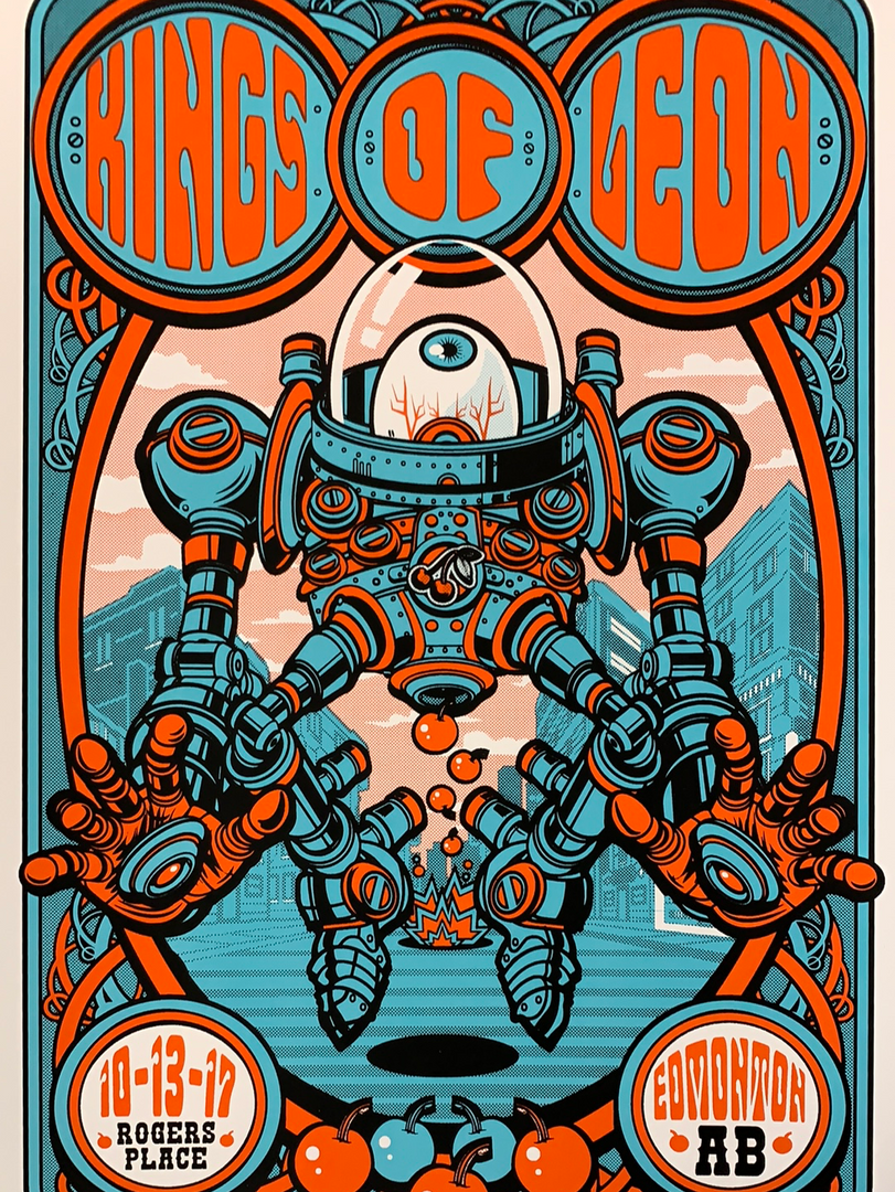 Kings Of Leon - 2017 Jesse Philips Poster Edmonton, AB Rogers Place 3 Kings Of Leon - 2017 Jesse Philips Poster Edmonton, AB Rogers Place