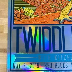 Twiddle - 2019 Owen Murphy Poster Red Rocks Morrison, CO PPPP FOIL
