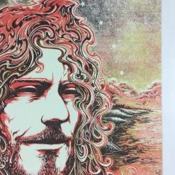 Robert Plant - 2015 Miles Tsang Poster Cary, NC Booth Amphitheater VARIANT