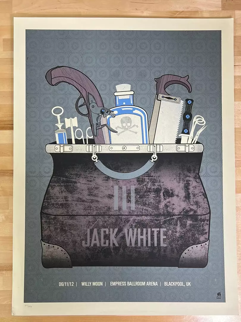 Jack White - 2012 Methane Poster Blackpool, GBR Empress Gig Posters 4 Jack White - 2012 Methane Poster Blackpool, GBR Empress Gig Posters