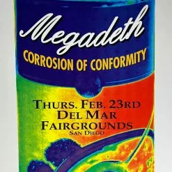 Megadeth - 1995 Matt Getz Poster San Diego, CA Del Mar Gig Posters