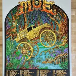 Moe. - 2014 Emek Poster Summer Tour Gig Posters