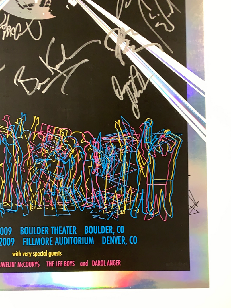 Colorado Yonder Mountain String Band - 2009 Art-i-fact Poster, CO FOIL Fillmore 7 Colorado Yonder Mountain String Band - 2009 Art-i-fact Poster, CO FOIL Fillmore