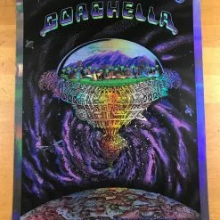Coachella - 2011 EMEK Poster Purple Mirror FOIL Variant Edition 3/5 Signed 11 Coachella - 2011 EMEK Poster Purple Mirror FOIL Variant Edition 3/5 Signed