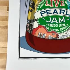 Pearl Jam - 2006 Daymon Greulich Poster Sydney, AUS Kings Of Leon Gig Posters