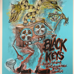 The Black Keys - 2008 Dan Grzeca Poster Brooklyn, NY McCarren Park 410/475