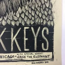 The Black Keys - 2014 Dan Grzeca Poster Chicago, IL United Center