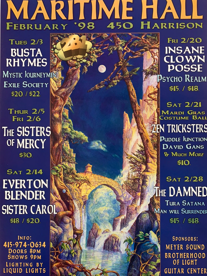 Kevin Haapala MHP 43 February - 1998 Poster Maritime Hall San Fran 1st Gig Posters 3 Kevin Haapala MHP 43 February - 1998 Poster Maritime Hall San Fran 1st Gig Posters