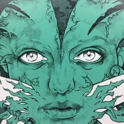 Pig Lady - 2008 John Dyer Baizley Poster Teal Art Prints