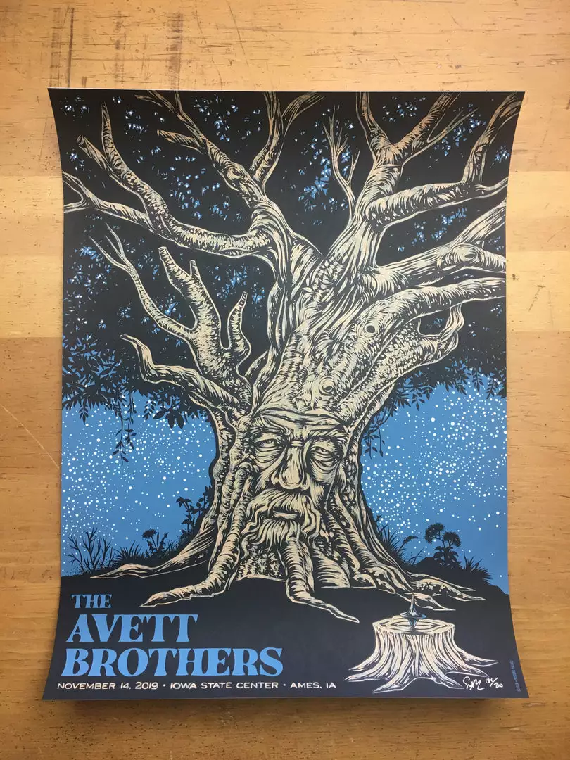 Avett Brothers - 2019 Todd Slater Poster Ames, IA Iowa State Center 5 Avett Brothers - 2019 Todd Slater Poster Ames, IA Iowa State Center