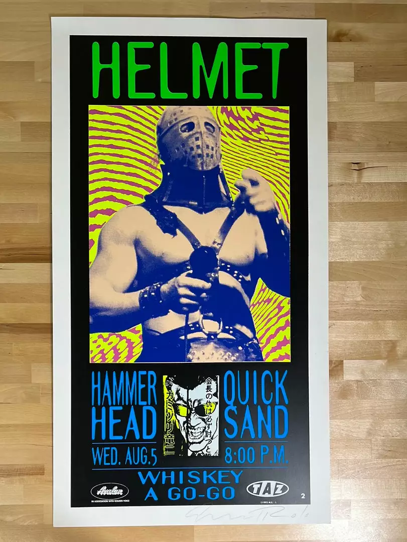 TAZ Helmet - 1992 T.A.Z. Poster Los Angeles, CA Whisky A Go-Go 1st Ed 4 TAZ Helmet - 1992 T.A.Z. Poster Los Angeles, CA Whisky A Go-Go 1st Ed