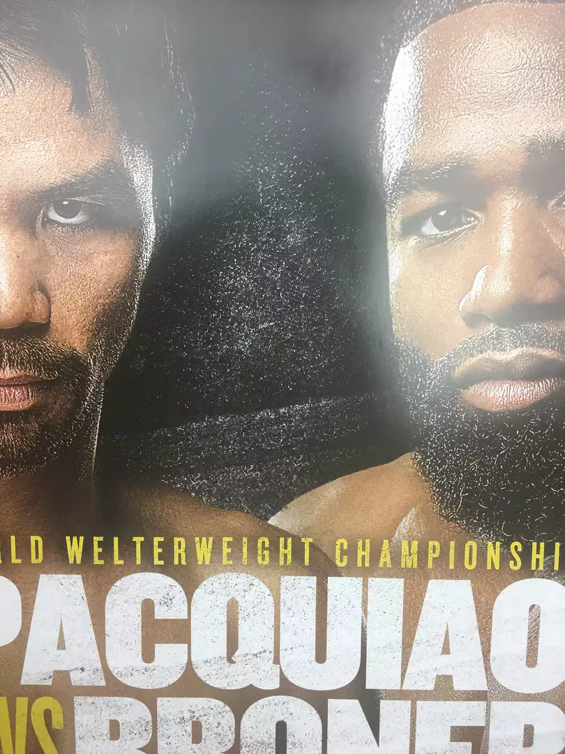 Sold Out Posters Boxing - 2019 Poster Pacquiao Vs Broner 5 Sold Out Posters Boxing - 2019 Poster Pacquiao Vs Broner