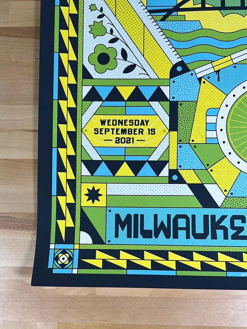 Dave Matthews Band - 2021 The Half And Half Poster Milwaukee, WI AP Gig Posters 8 Dave Matthews Band - 2021 The Half And Half Poster Milwaukee, WI AP Gig Posters
