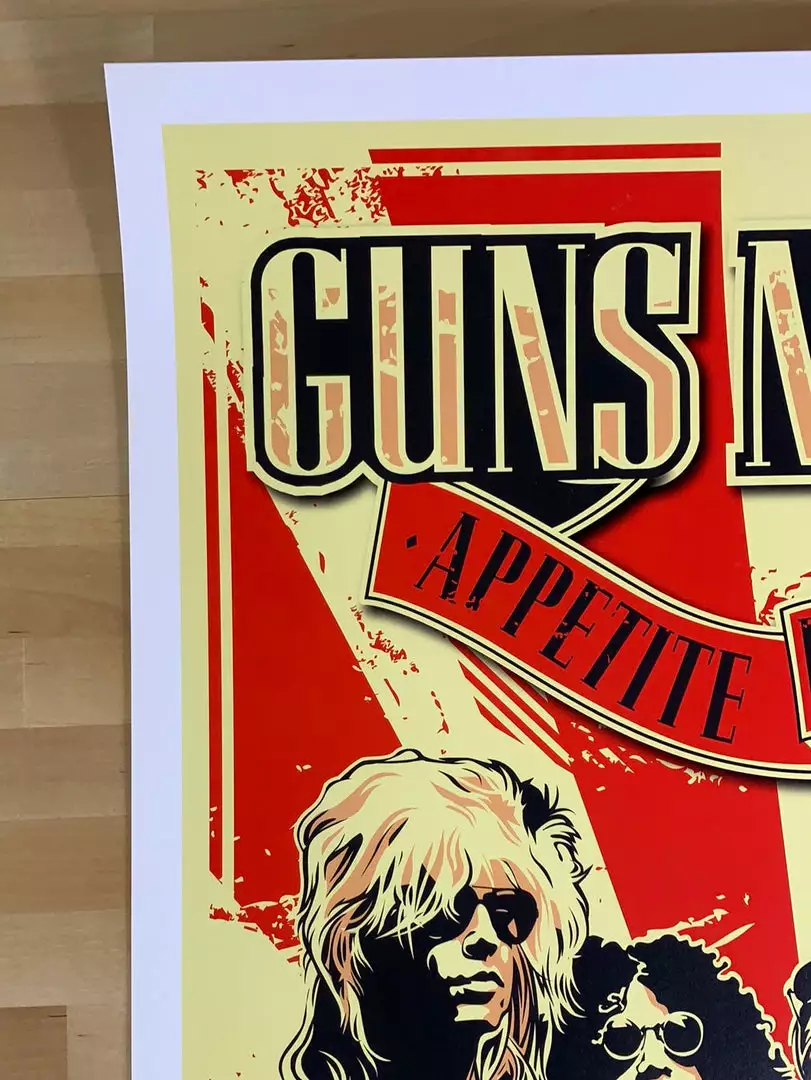 Sold Out Posters Guns N' Roses - 1987 Poster Manchester, UK Appetite For Destruction Gig Posters 5 Sold Out Posters Guns N' Roses - 1987 Poster Manchester, UK Appetite For Destruction Gig Posters