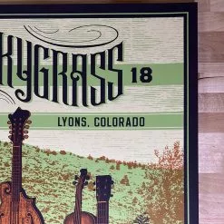 Colorado Rockygrass - 2018 Status Serigraph Poster Lyons, CO