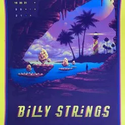Half Hazzard Press Gig Posters Billy Strings - 2021 Half Hazard Poster St Augustine, FL AP