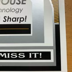 Bob Dylan - 2004 Geoff Gans Poster Rochester, NY Gordon Field House SILVER Varia