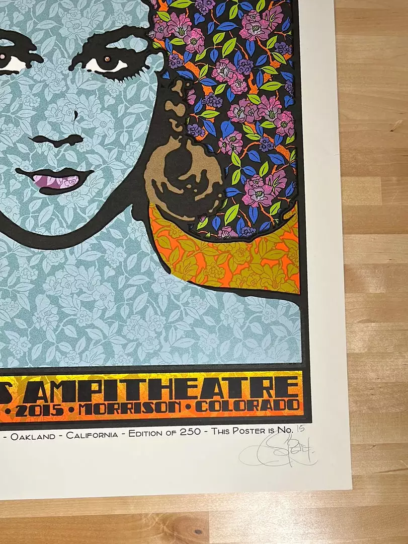 Alabama Shakes - 2015 Chuck Sperry Poster Red Rocks Morrison, CO 7 Alabama Shakes - 2015 Chuck Sperry Poster Red Rocks Morrison, CO
