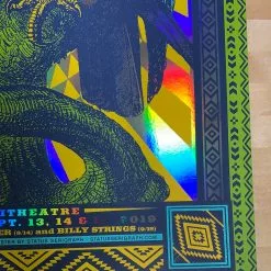 Greensky Bluegrass - 2019 Status Serigraph Poster Red Rocks, Morrison, CO FOIL Colorado