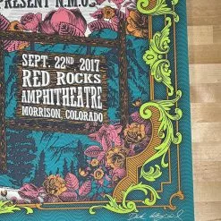 JJ Grey & Mofro - 2017 Derek Hatfield Poster Red Rocks Morrison, CO
