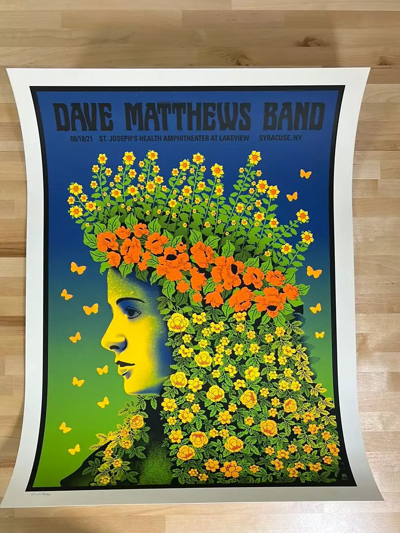 Methane Studios Dave Matthews Band - 2021 Methane Poster Syracuse, NY Gig Posters 4 Methane Studios Dave Matthews Band - 2021 Methane Poster Syracuse, NY Gig Posters
