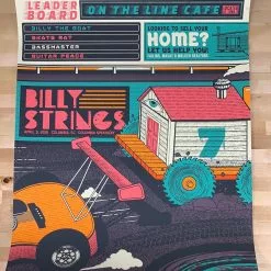 Billy Strings - 2021 Status Serigraph Poster Columbia, SC 4/3 Gig Posters