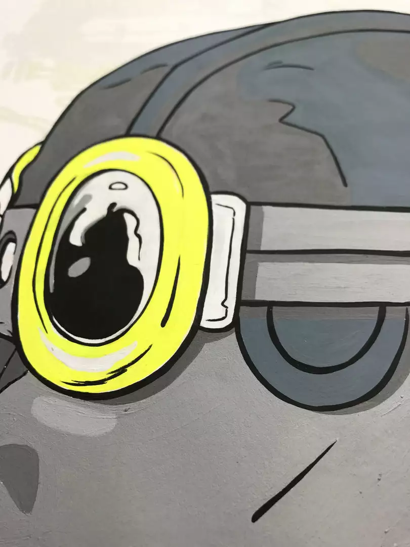 Fly Boy - 2016 Hebru Brantley ORIGINAL Painting Beyond Kirby Flyboy Original Artwork 4 Fly Boy - 2016 Hebru Brantley ORIGINAL Painting Beyond Kirby Flyboy Original Artwork