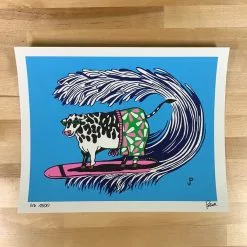 Cows On Vacation - 2021 Jim Pollock Poster Art Print Phish 3/3 Art Prints
