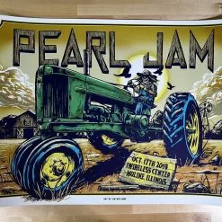 Pearl Jam - 2014 Ian Williams Poster Moline, IL I Wireless Gig Posters