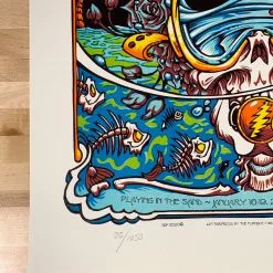 Dead & Company - 2020 AJ Masthay Poster Rivera Cancun Mexico Gig Posters