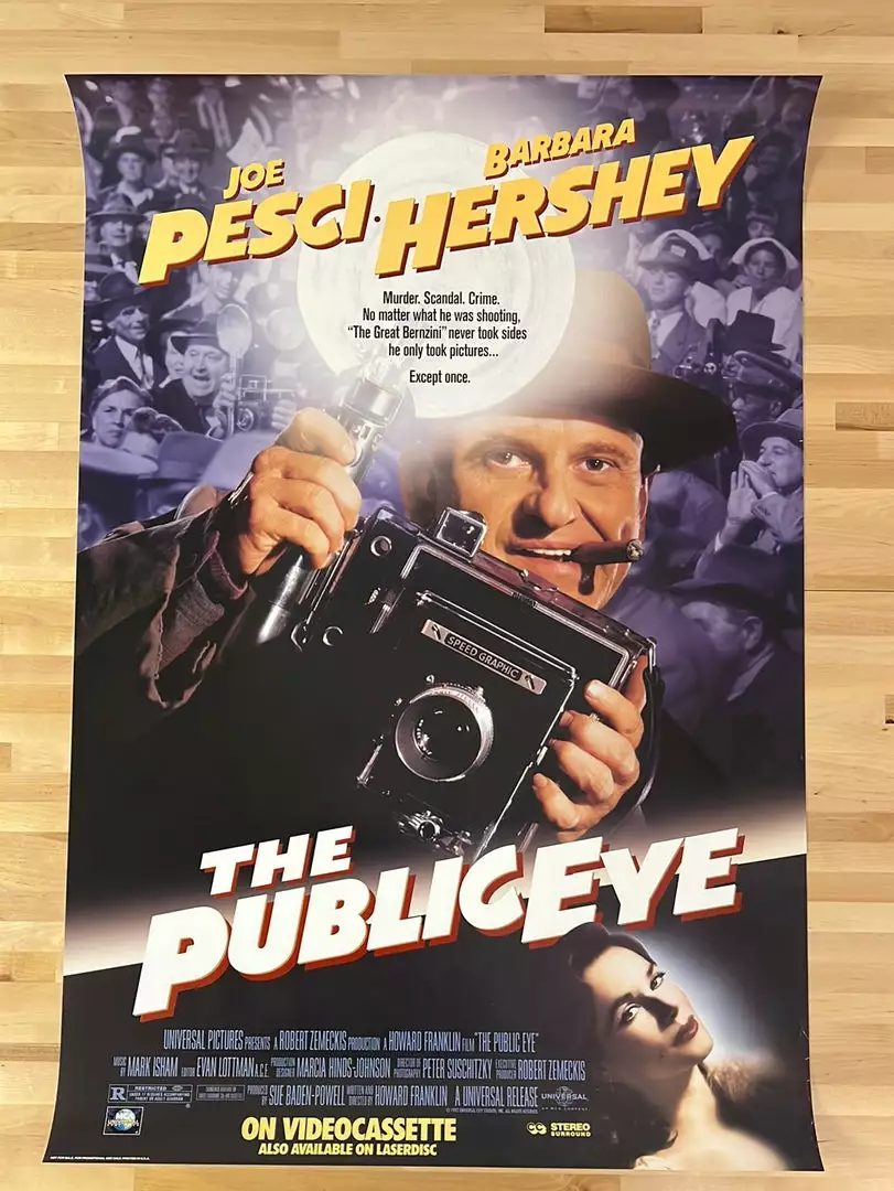 Sold Out Posters The Public Eye - 1992 Video Promo Movie Poster Original Vintage Movie/TV Posters 4 Sold Out Posters The Public Eye - 1992 Video Promo Movie Poster Original Vintage Movie/TV Posters