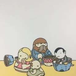 Hollow Friends - 2008 Mike Budai Poster Art Print