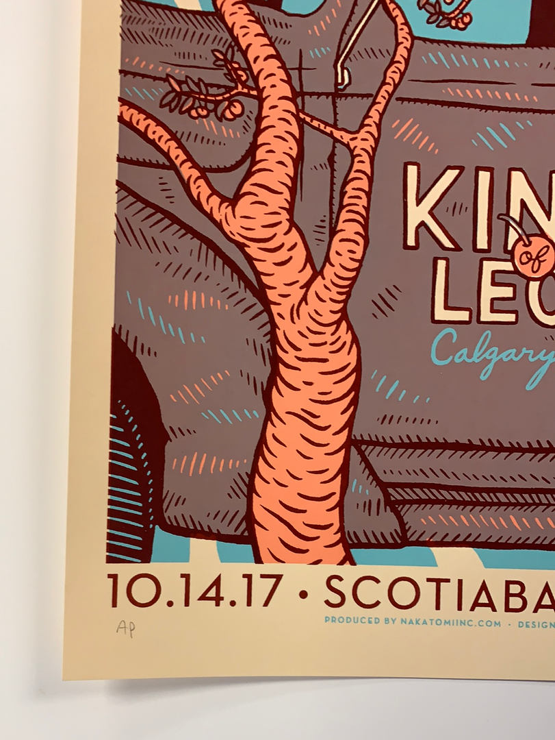 Kings Of Leon - 2017 Dan Grissom Poster Calgary, AB Scotiabank Gig Posters 8 Kings Of Leon - 2017 Dan Grissom Poster Calgary, AB Scotiabank Gig Posters