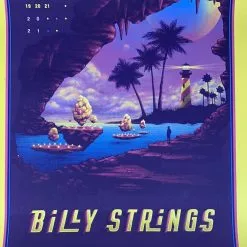 Half Hazzard Press Gig Posters Billy Strings - 2021 Half Hazard Poster St Augustine, FL 1st