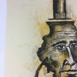 Land Of Lincoln - 2015 Dan Grzeca Poster Art Print Yellow