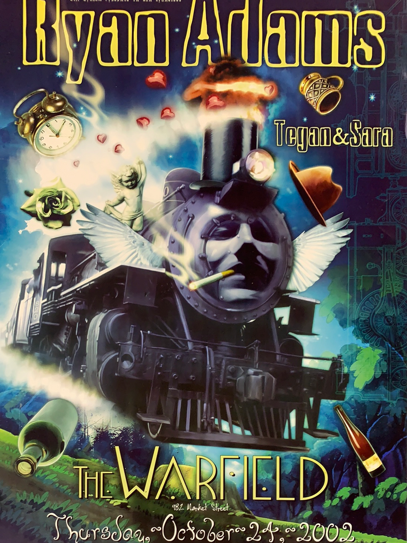 Ryan Adams - 2002 Craig Howell Poster The Warfield Theatre San Fran 1st 3 Ryan Adams - 2002 Craig Howell Poster The Warfield Theatre San Fran 1st