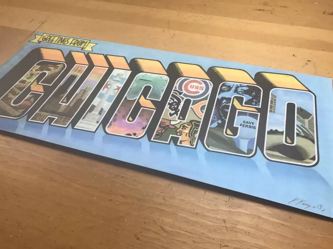 Greetings From Chicago - Fug Screen FugScreens Studios Poster Logan Square Mural 7 Greetings From Chicago - Fug Screen FugScreens Studios Poster Logan Square Mural