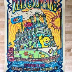 Gregg Gordon Gig Posters Dead & Company - 2021 Gigart Poster Cincinnati, OH Riverbend
