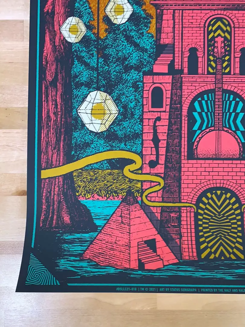 Billy Strings - 2021 Status Serigraph Poster Mobile, AL 4/9 8 Billy Strings - 2021 Status Serigraph Poster Mobile, AL 4/9