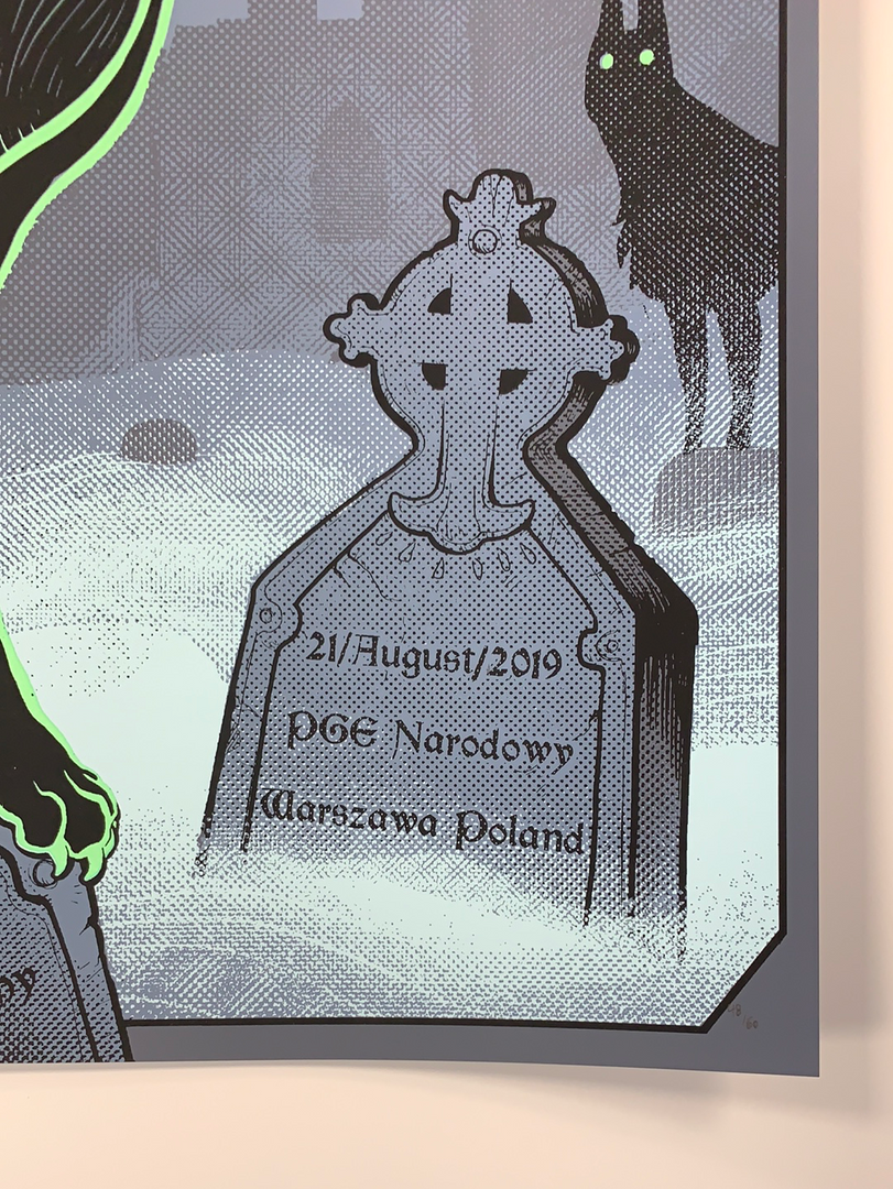 Gig Posters Metallica - 2019 Miss Monster Poster Warsaw, Poland 7 Gig Posters Metallica - 2019 Miss Monster Poster Warsaw, Poland