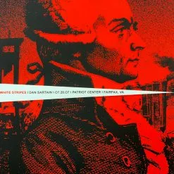 Jack White The White Stripes - 2007 Rob Jones Poster Fairfax, VA Parriot Center, GWU